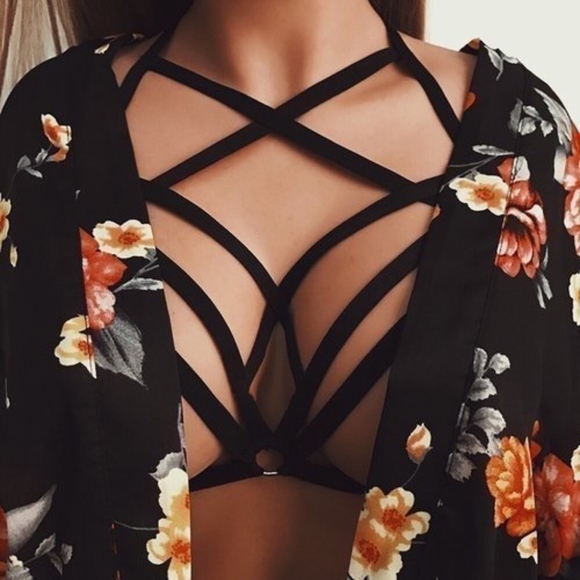 Fashion Women Cage Bra Crop Top Sexy - Picture 1 of 4